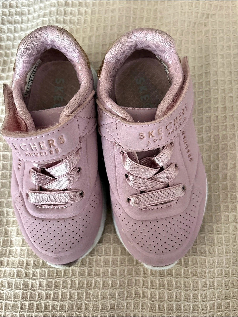 Skechers Uno Lite - Precious Shimmer Kids Sneakers Pink & Gold
